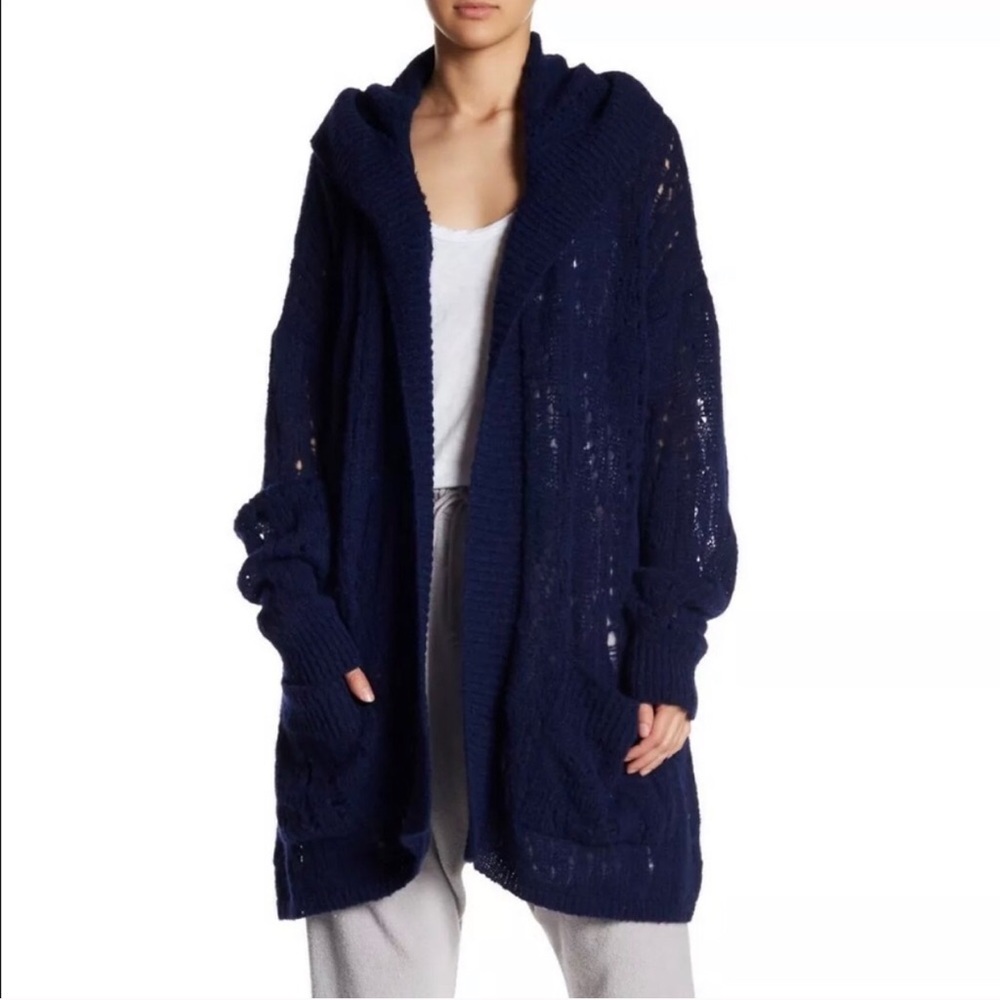 Free People NWT hooded cardigan